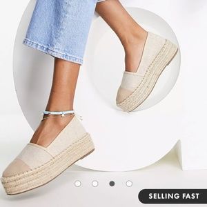 ASOS Design Jolla Flatform Espadrilles